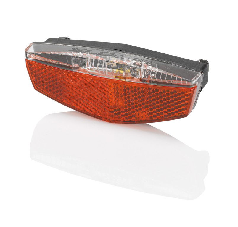 XLC bagagedrager LED batterijverlichtingsset incl. reflector met USB-oplaadpoort