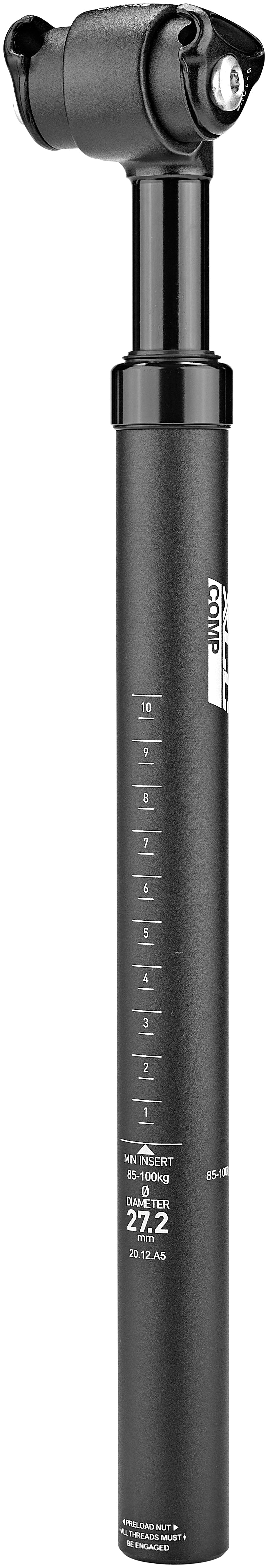 XLC Comp SP-S08 Suspension Zadelpen Ø27,2mm voor rijders van 85-100kg zwart