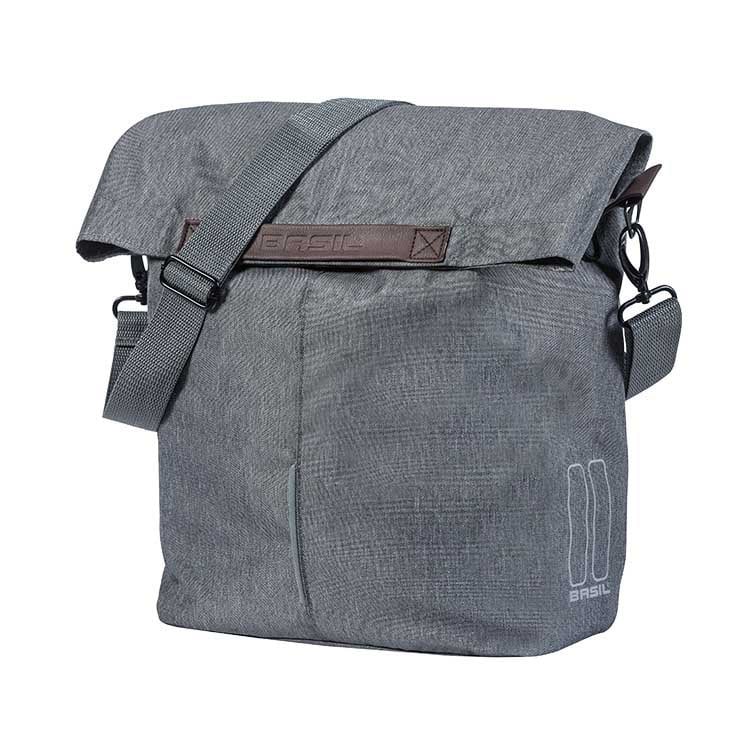 Basil City Fietstas Shopper 14-16l grijs