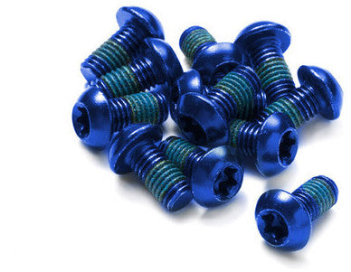 Reverse schroefset voor remschijven 12 stuks blauw