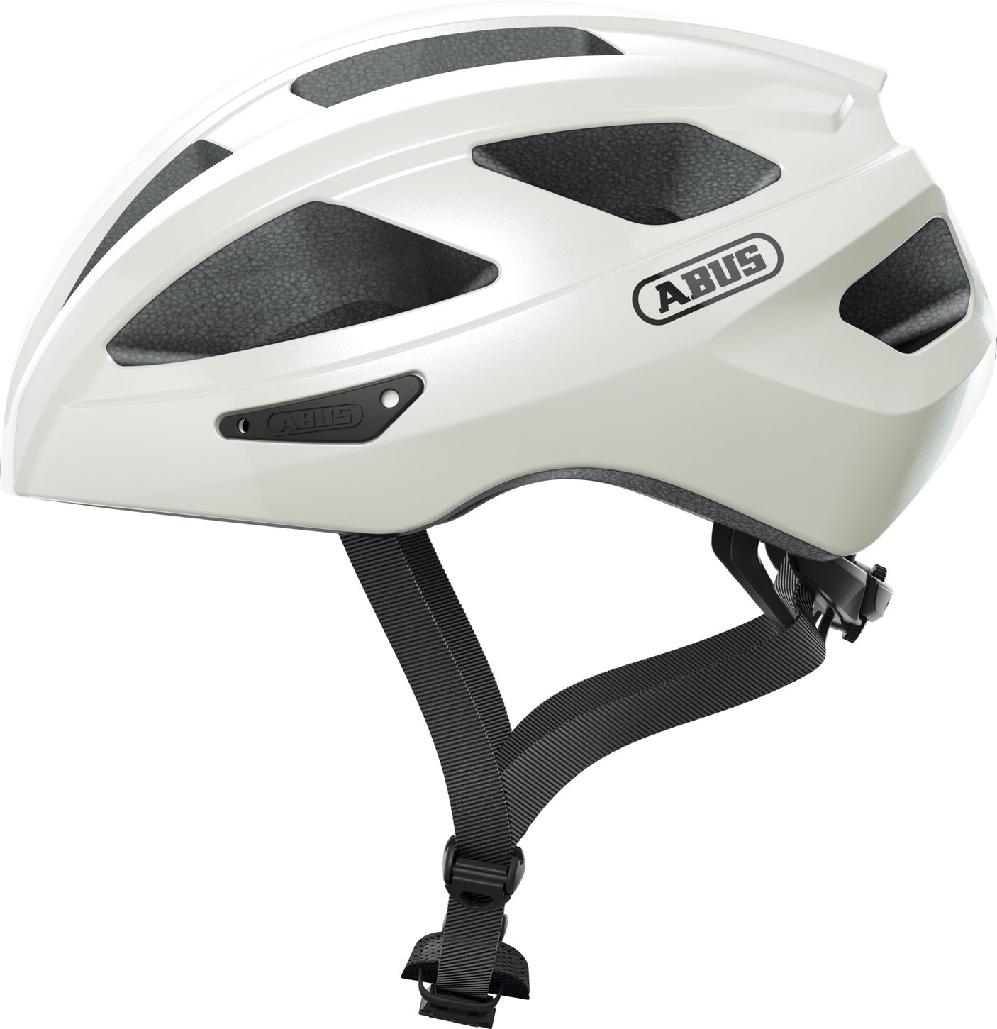 Abus fietshelm Macator parelwit