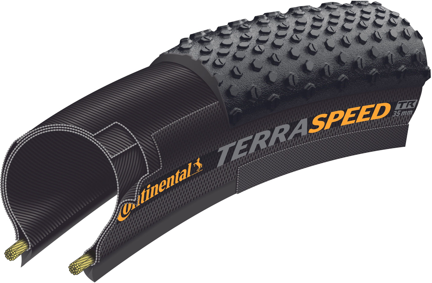 Continental Terra Speed ProTection Vouwband 27.5x1.35" TLR zwart