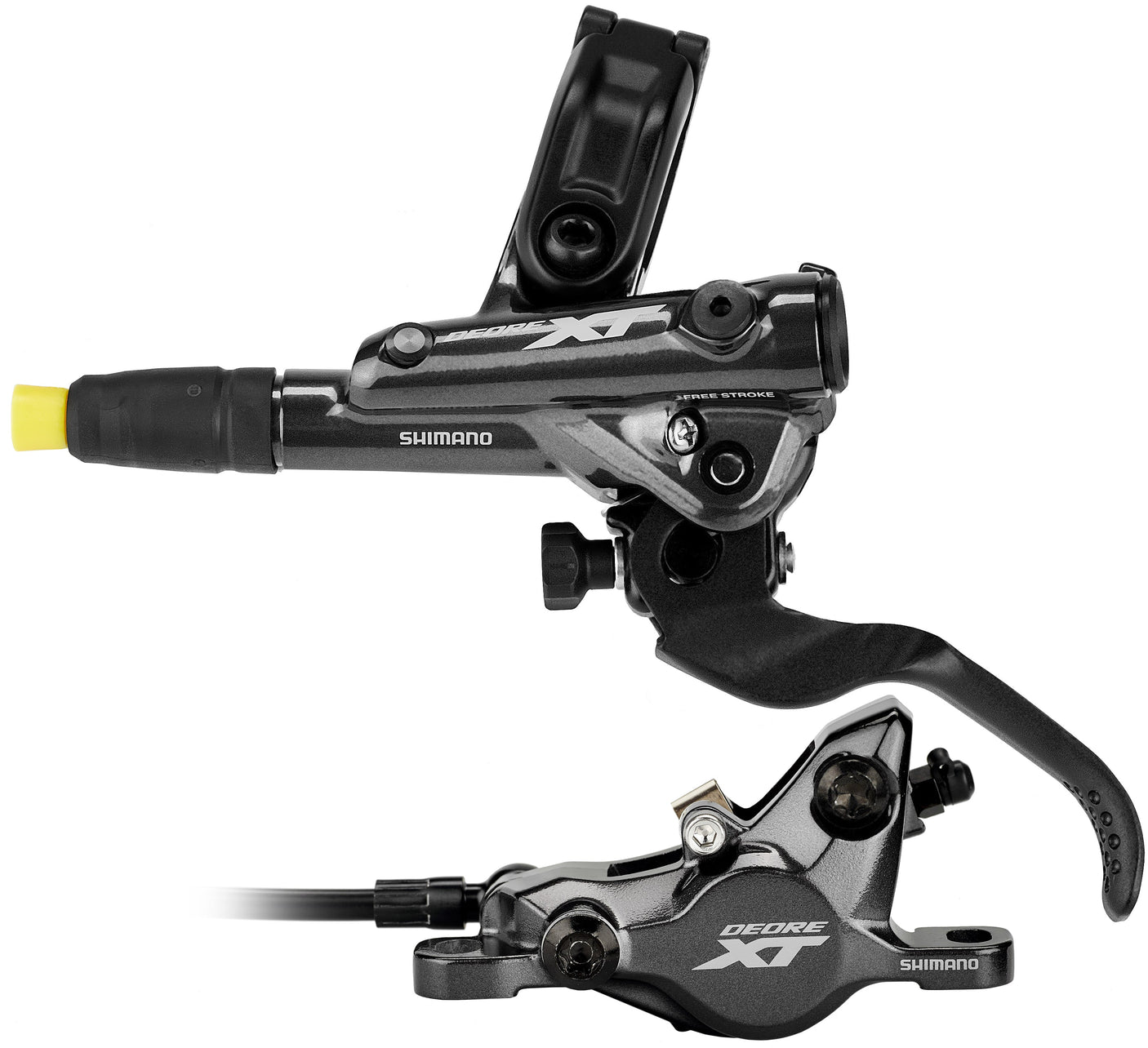 Shimano Deore XT M8100 Schijfrem I-Spec EV Voorwiel zwart
