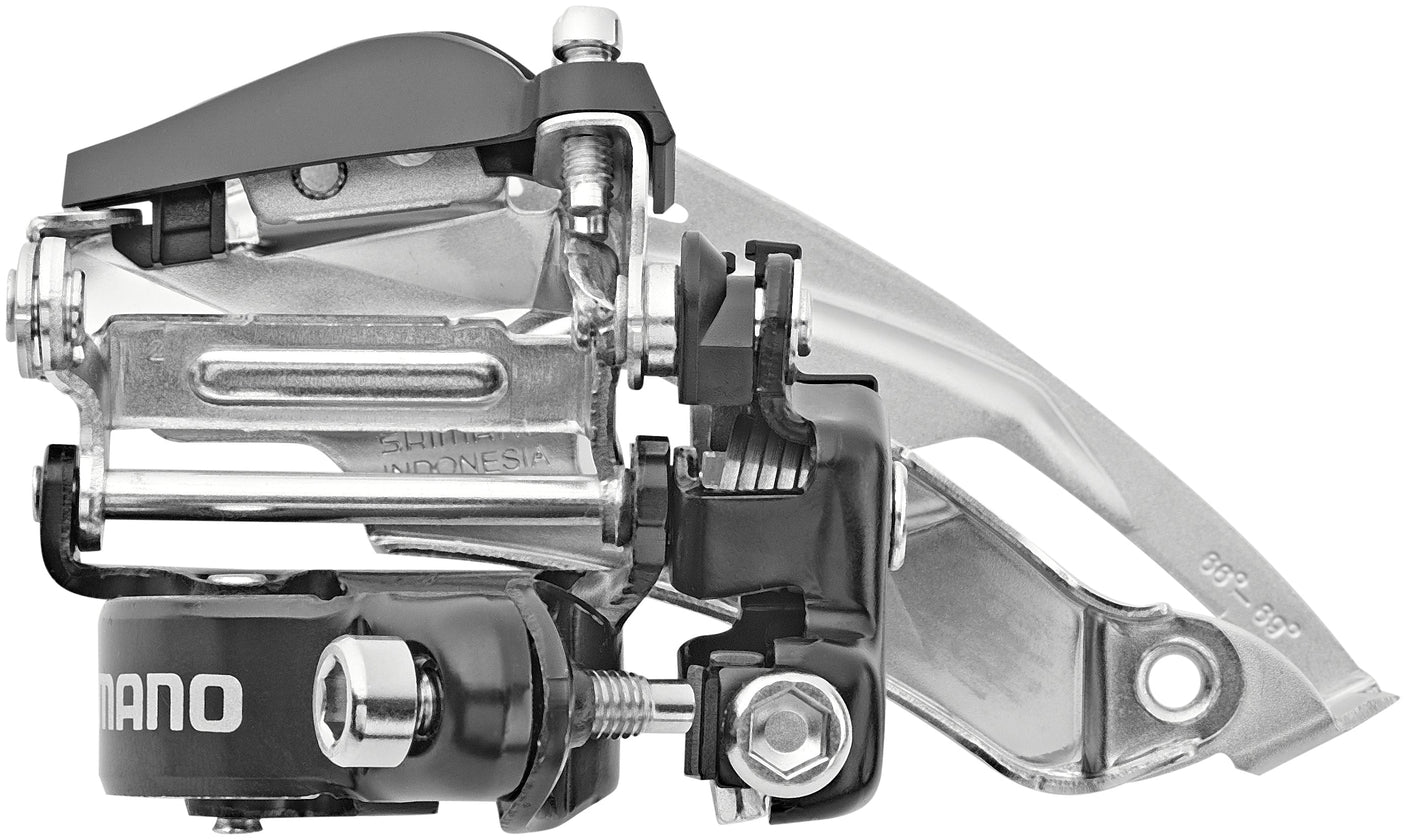 Shimano Tourney FD-TY710 Voorderailleur Klem Top Swing 66-69° 7/8-speed