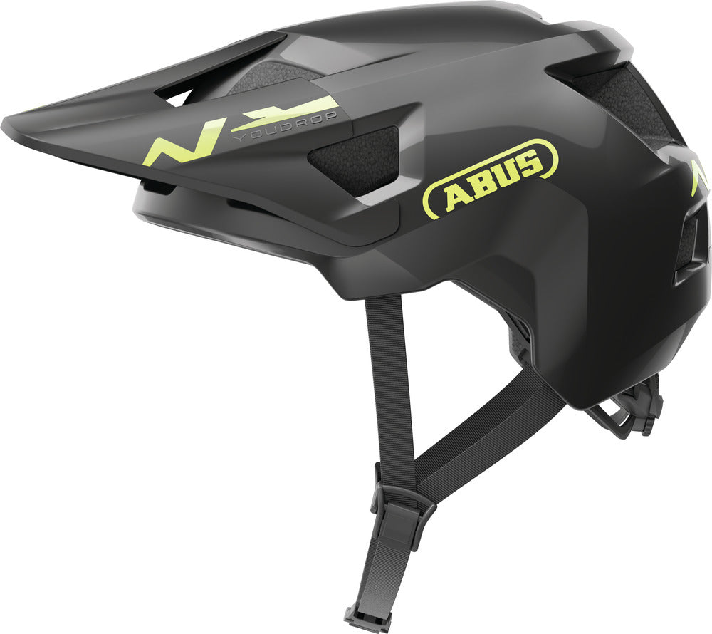 ABUS Youdrop Helm Kids glanzend zwart