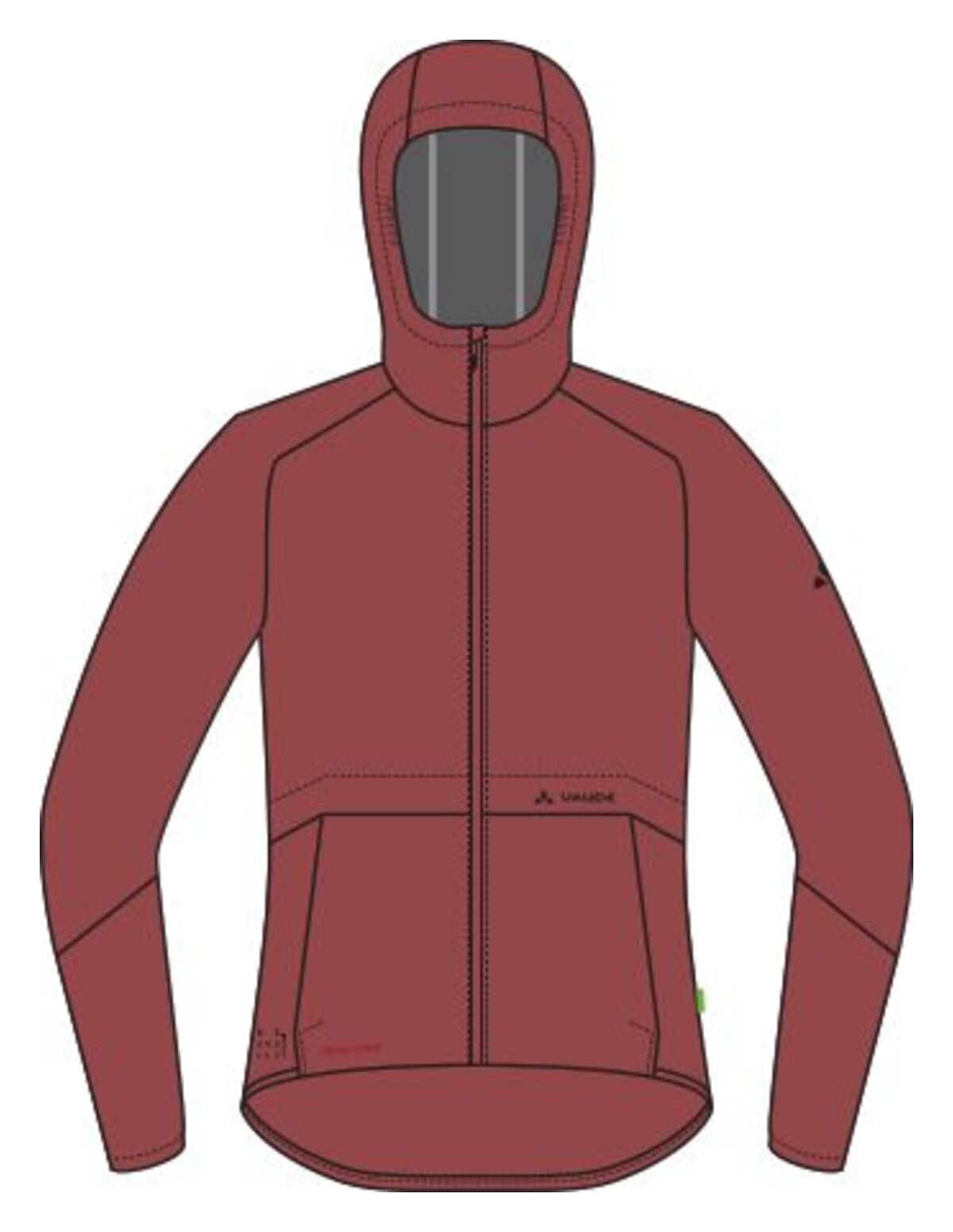 VAUDE Loamer Rain Jacket Dames oranje