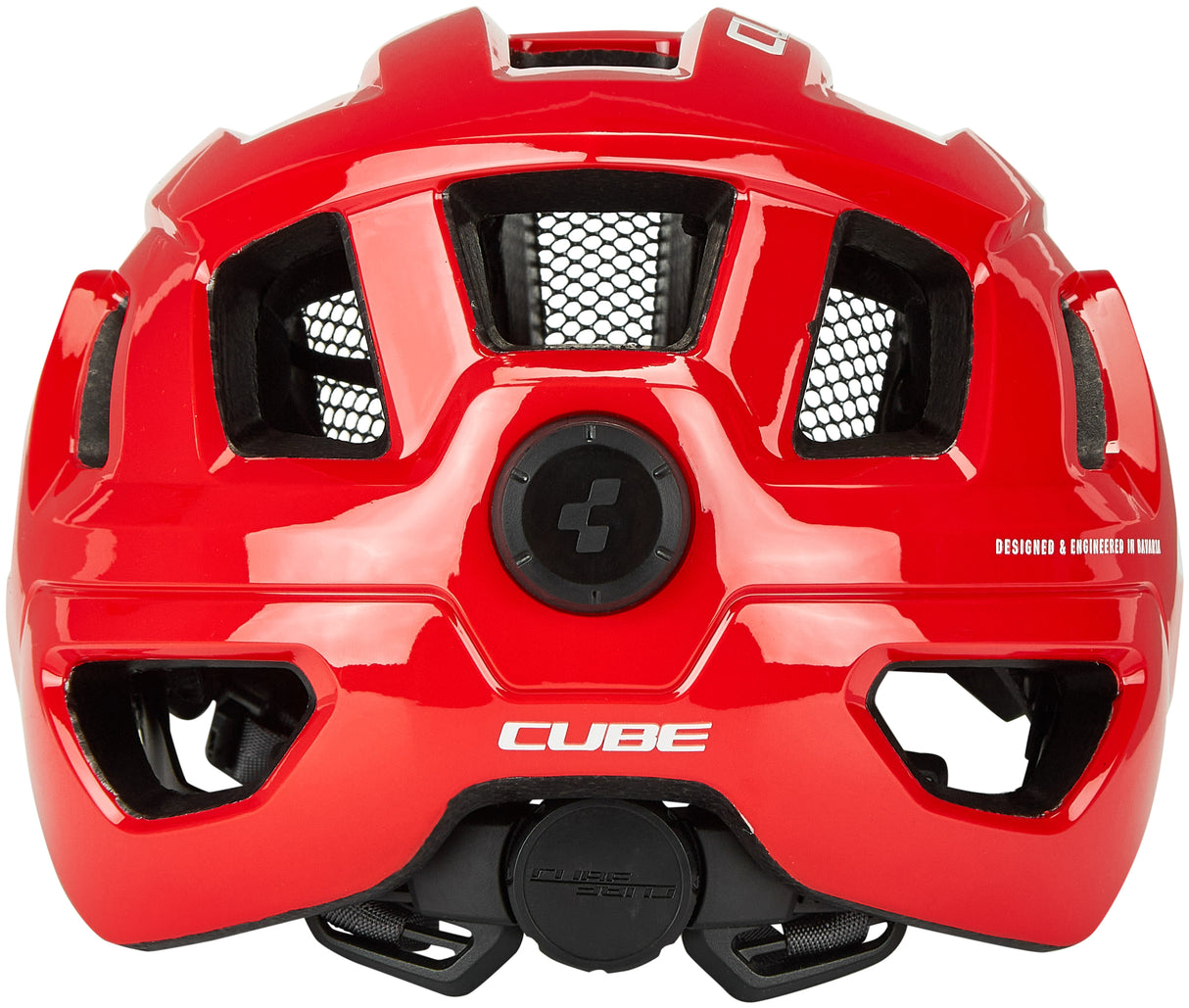 CUBE helm STEEP glanzend rood