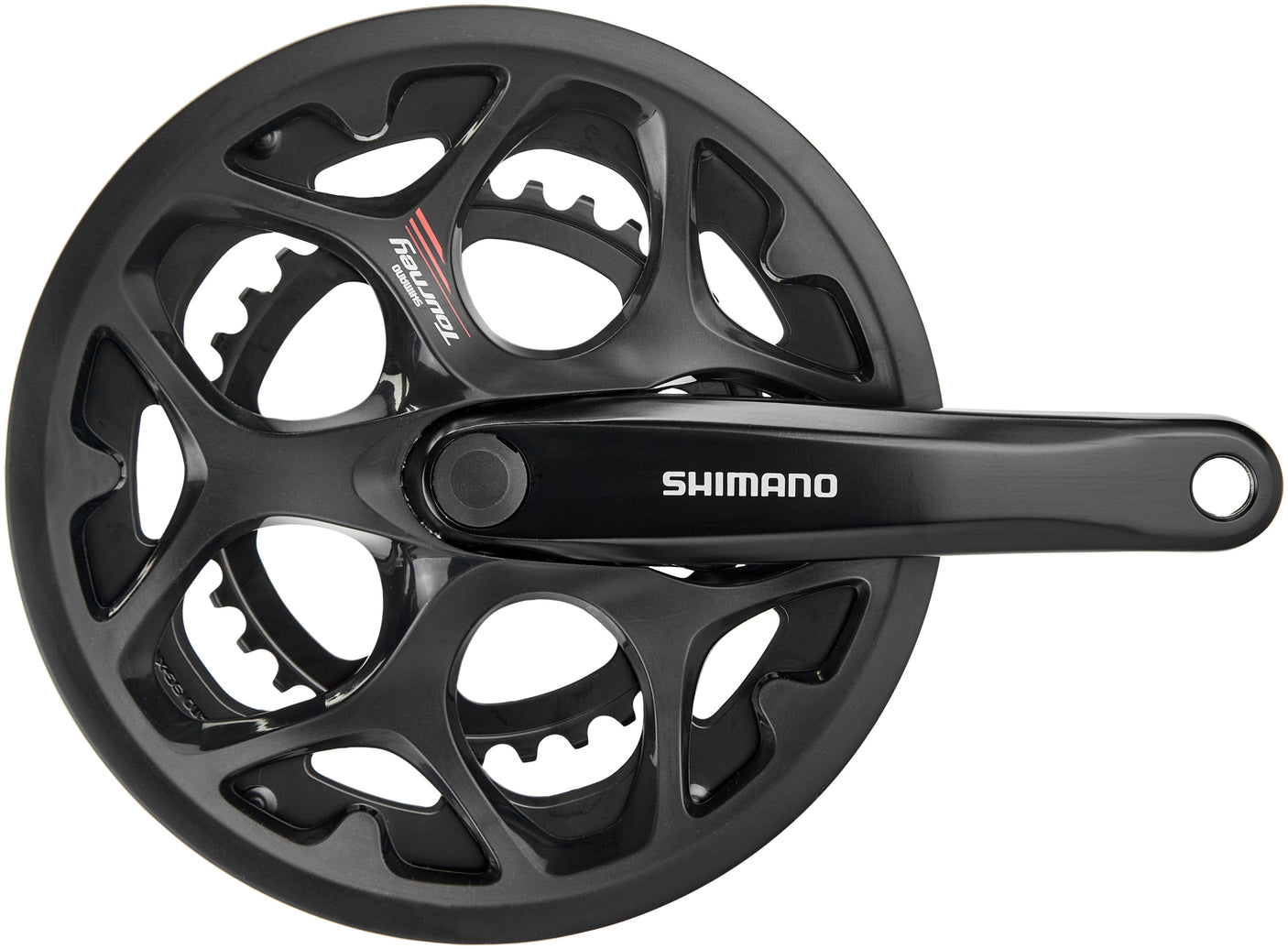 Shimano Tourney FC-A070 crankstel 7/8-speed kettingbladbeschermer zwart