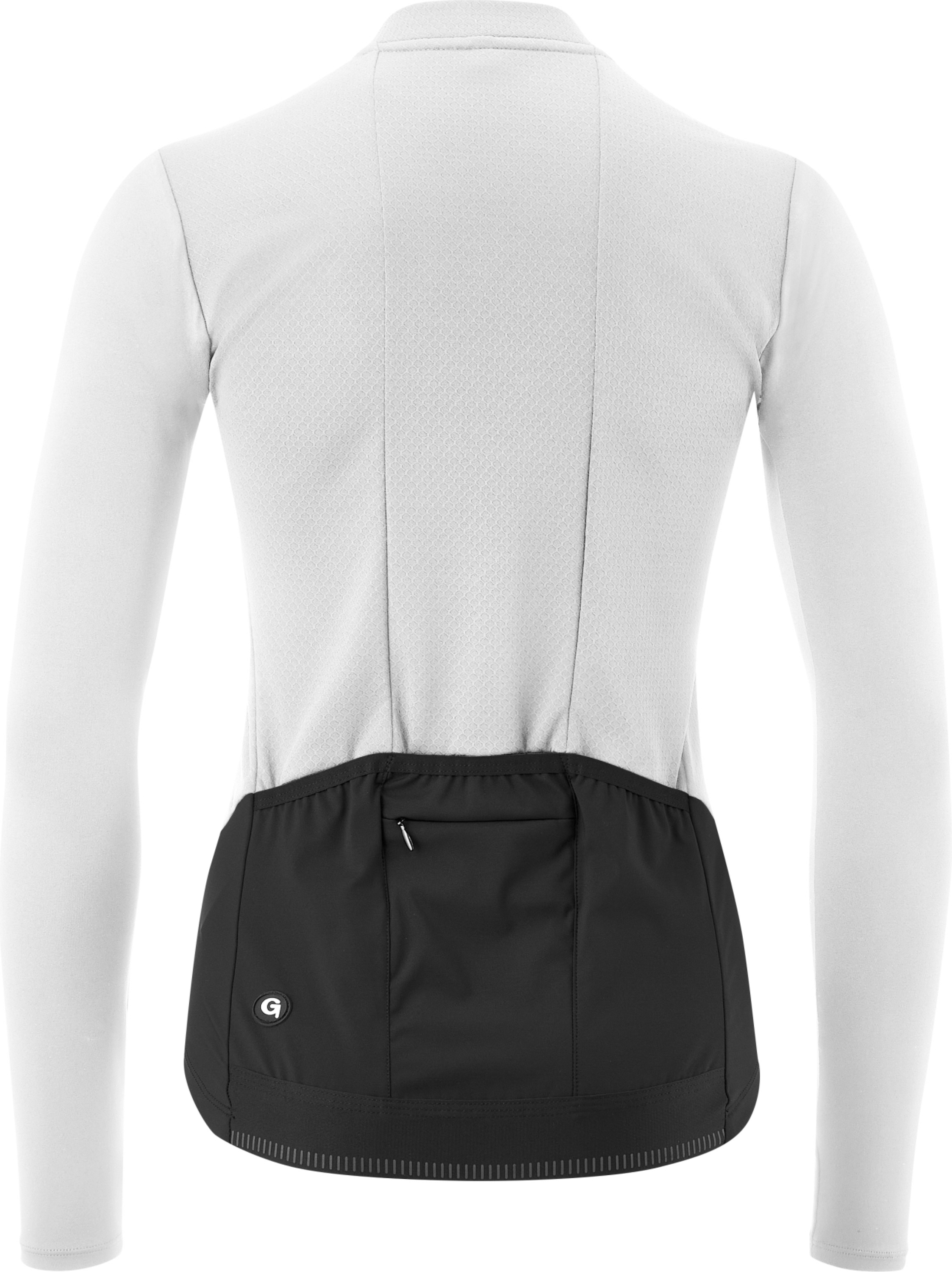Gonso SITIVO TRIKOT LONGSLEEVE - Dames-fietsshirt-1/1-FZ wit / zwart