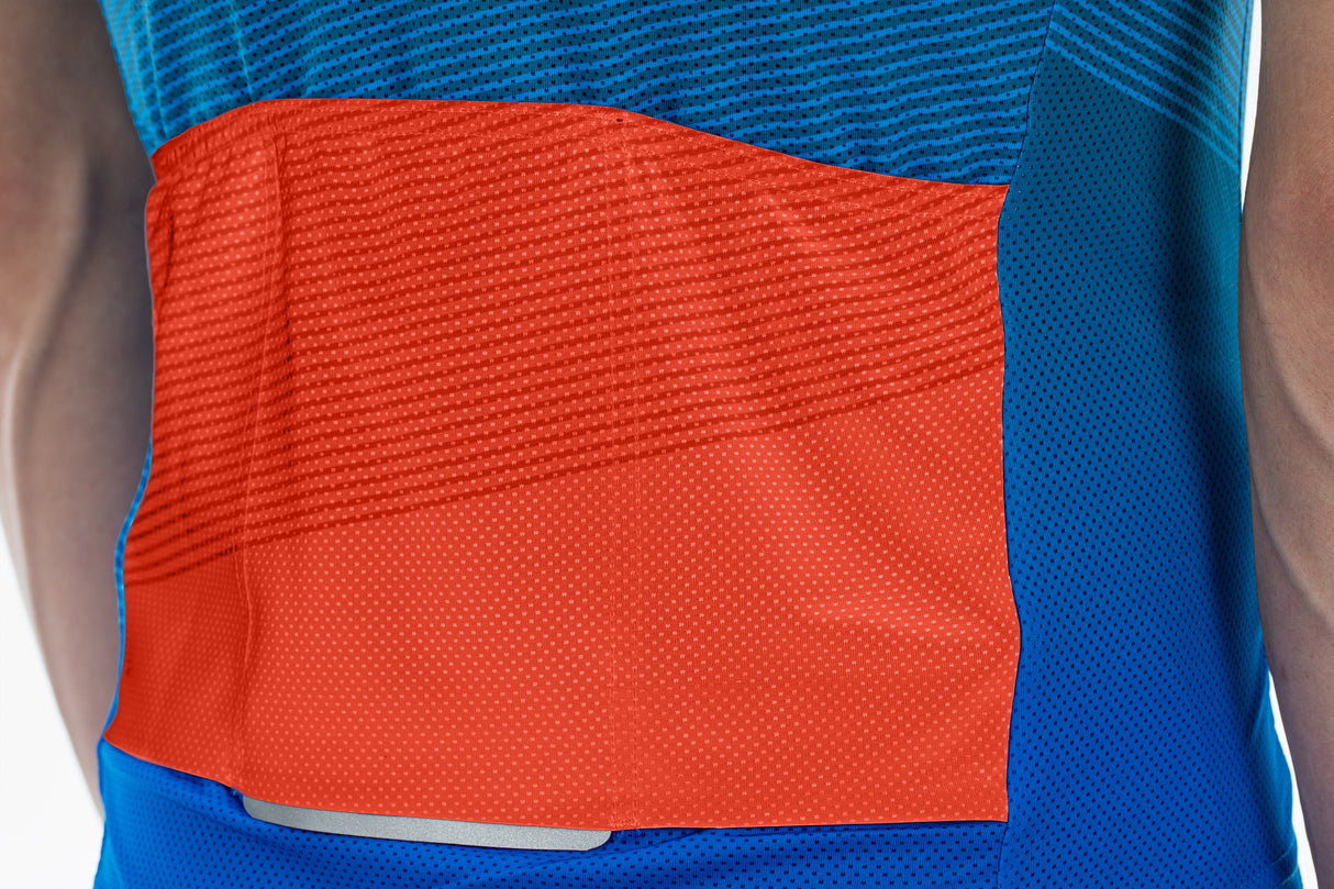 CUBE TEAMLINE jersey CMPT korte mouw blauw'n'rood'n'grijs