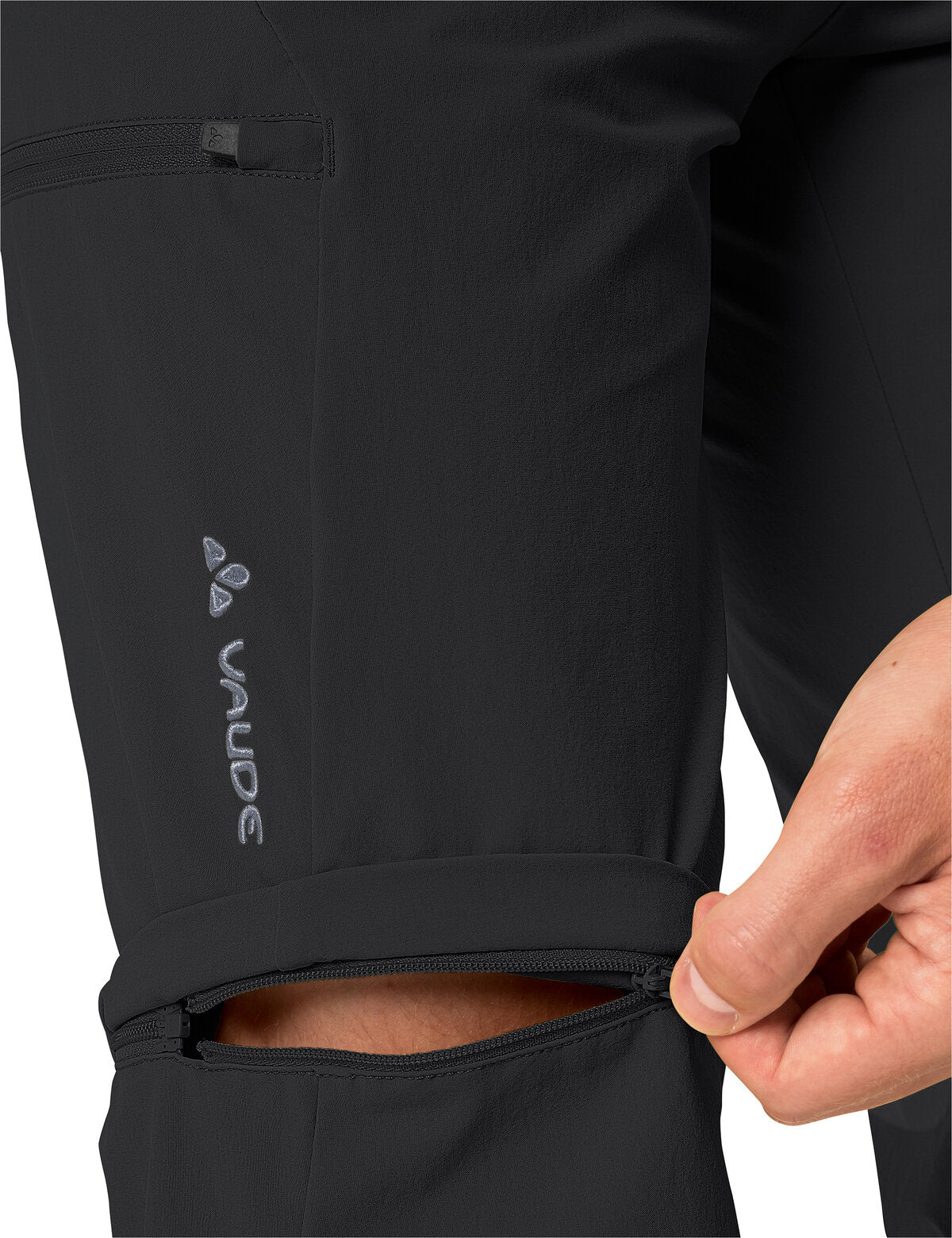 VAUDE Yaras Zip Off Broek Heren zwart
