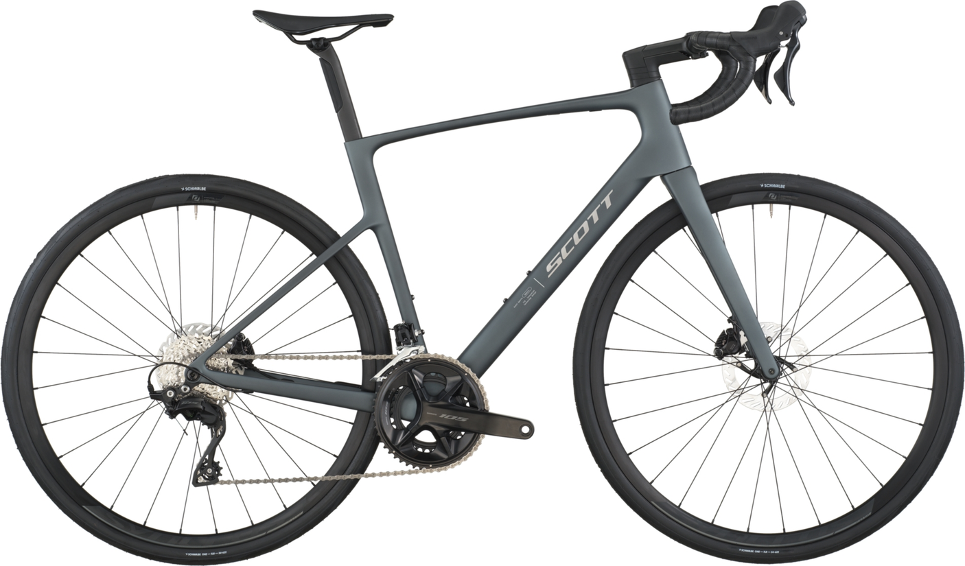 Scott Addict 50 carbon grijs