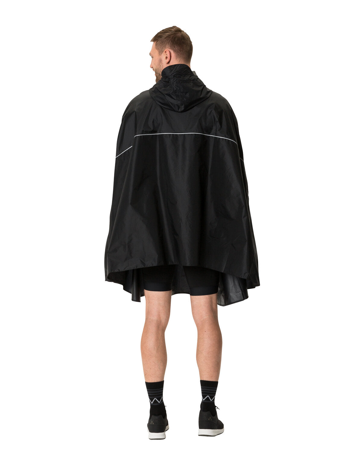 VAUDE Valdipino Poncho zwart
