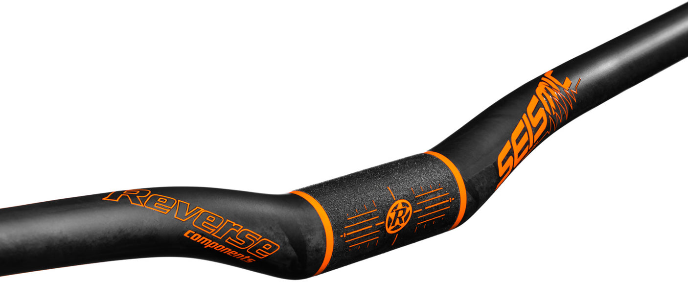 Reverse Seismic 810 carbon stuur Ø31,8 mm 25 mm zwart/oranje