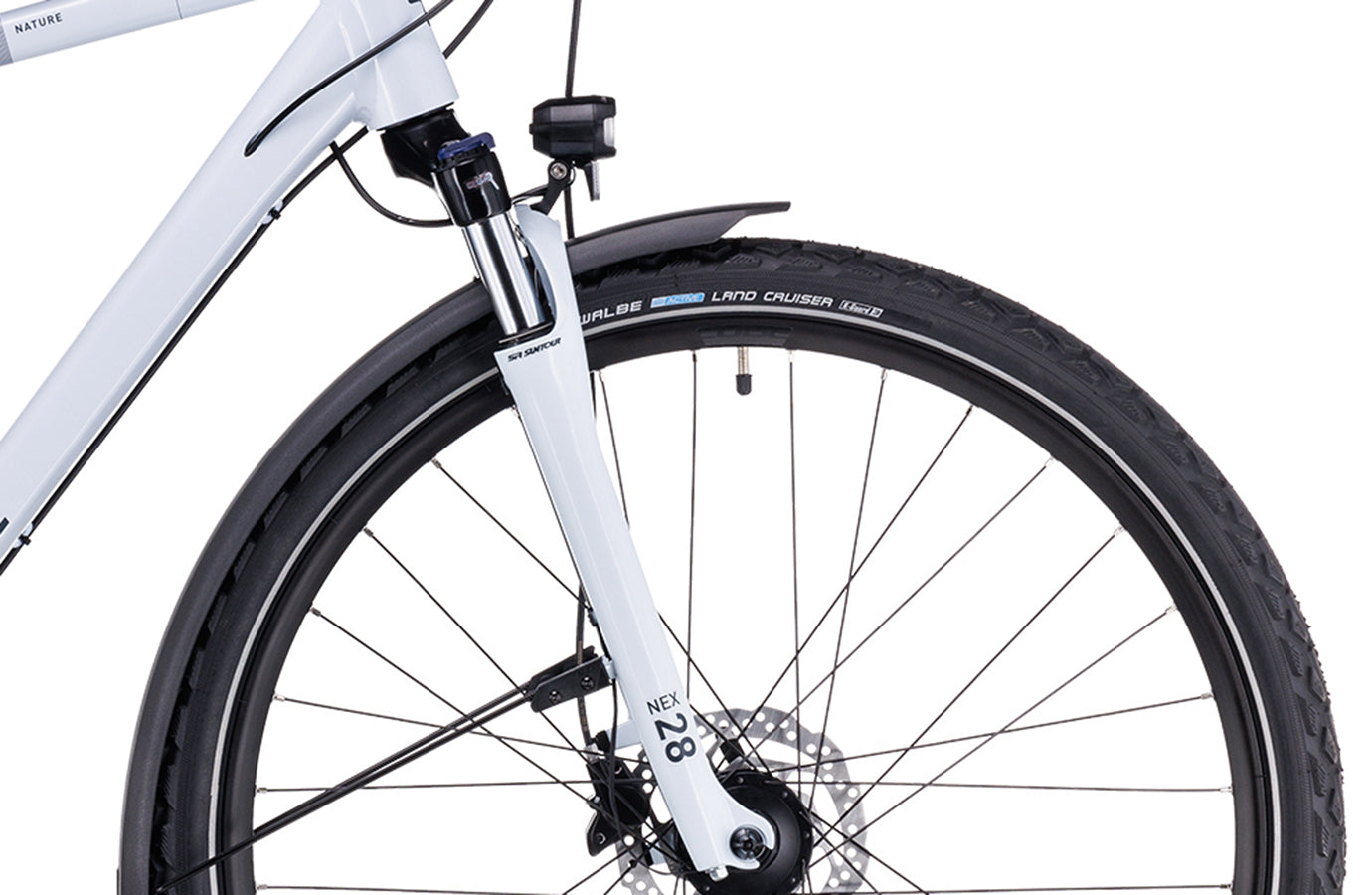 Cube Nature Pro Allroad Classic vorstwit en grijs