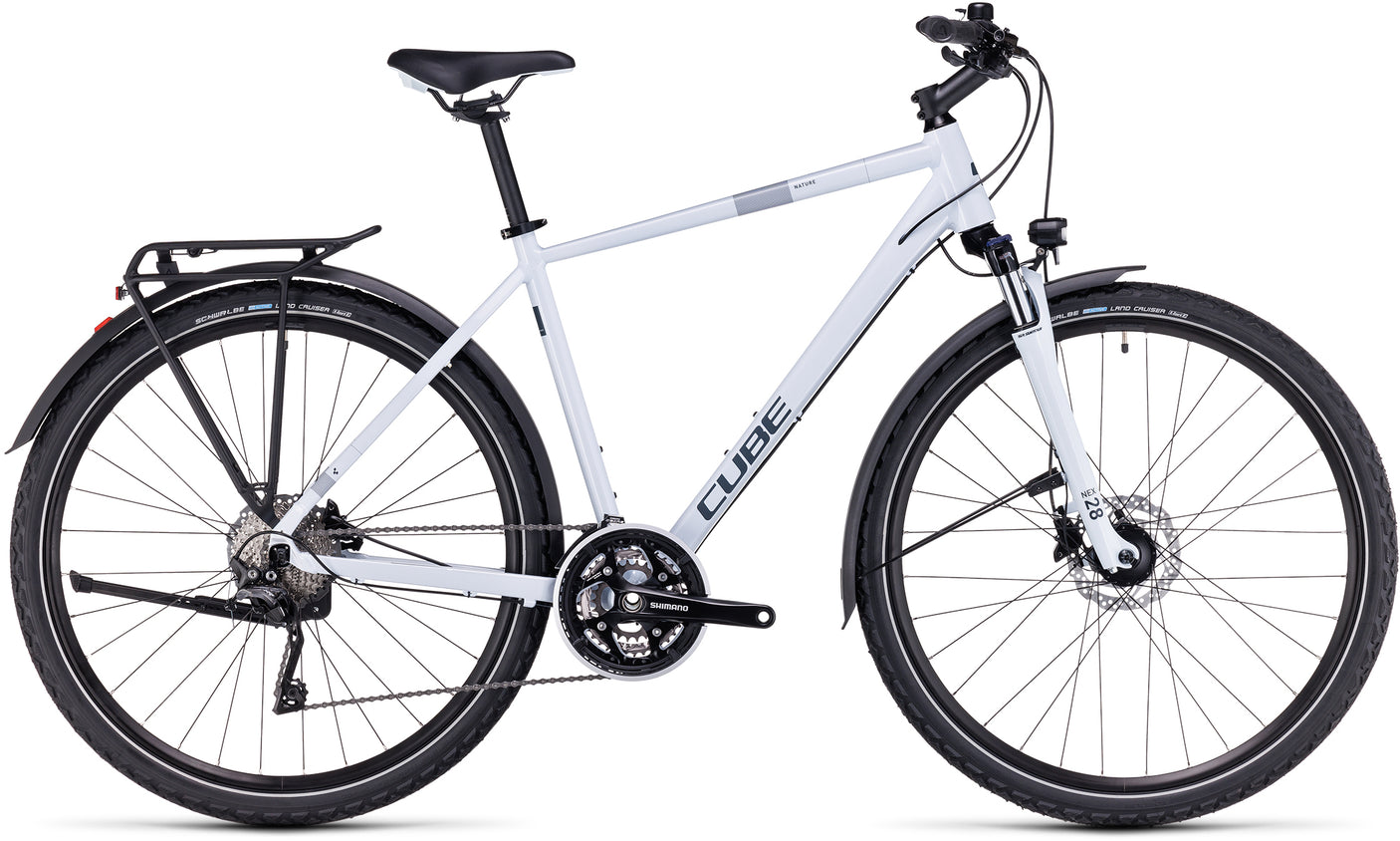 Cube Nature Pro Allroad Classic vorstwit en grijs