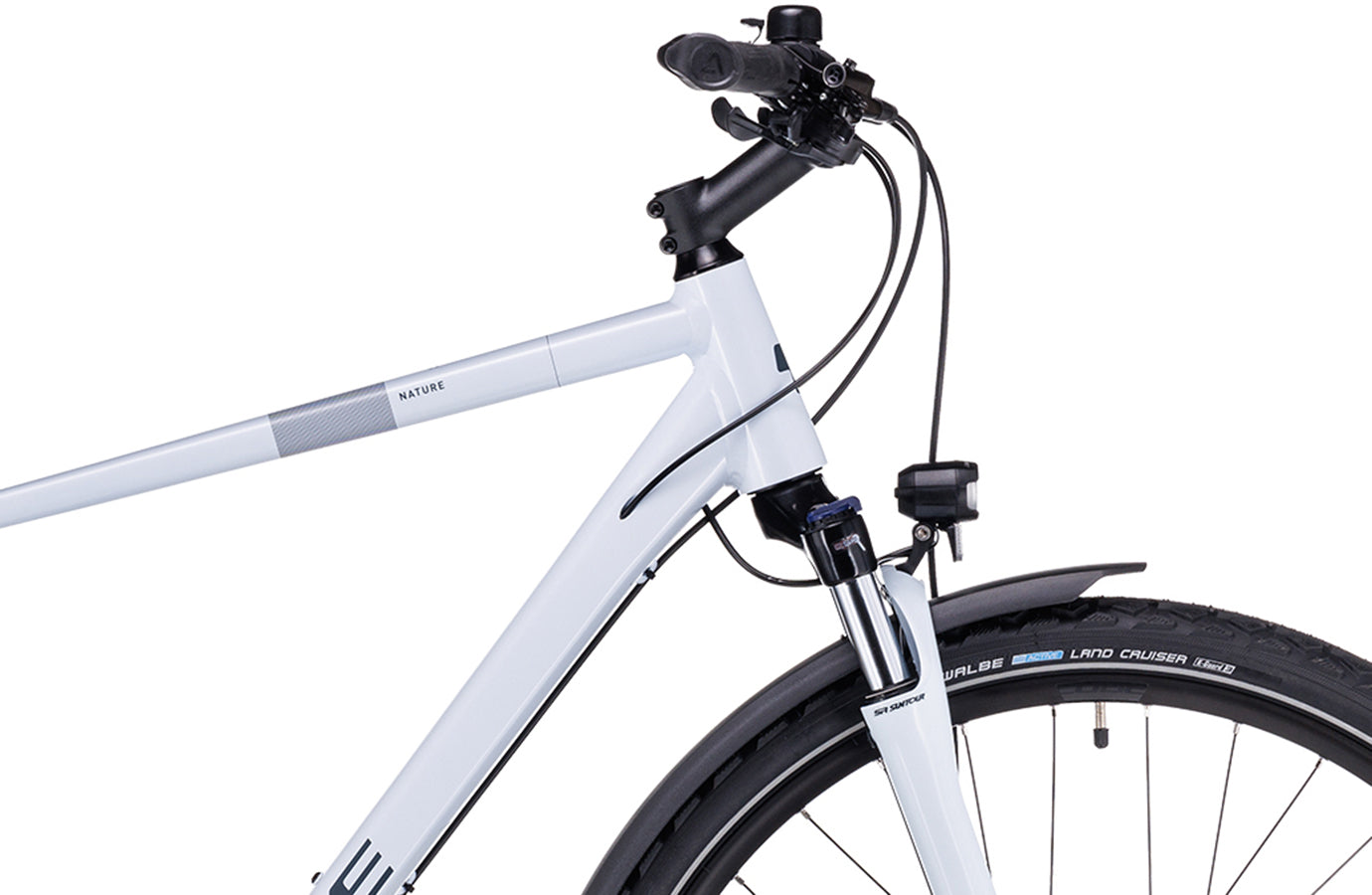 Cube Nature Pro Allroad Classic vorstwit en grijs