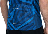 CUBE ATX jersey volledige ritssluiting CMPT korte mouw blauw