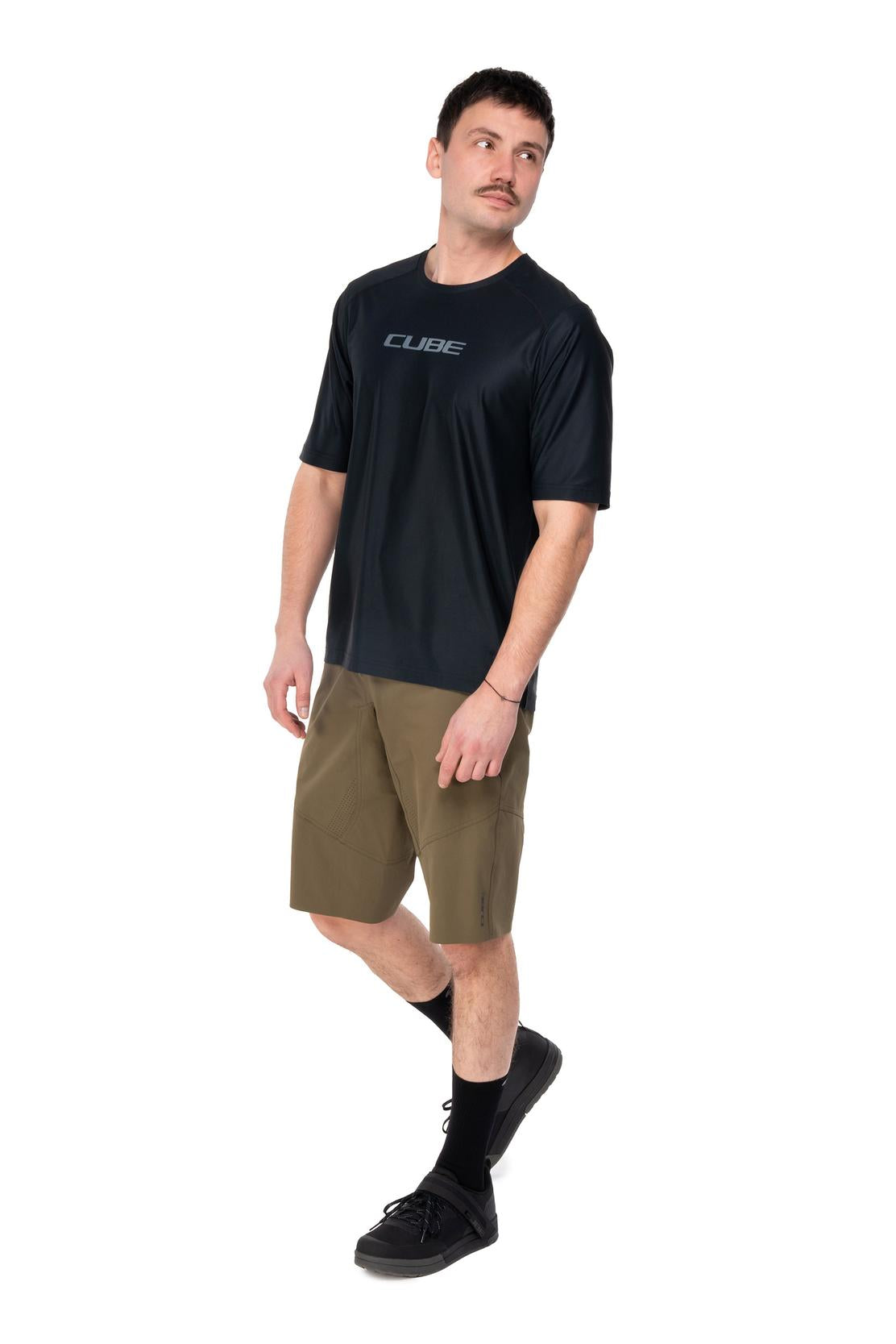 Cube functioneel shirt korte mouw black