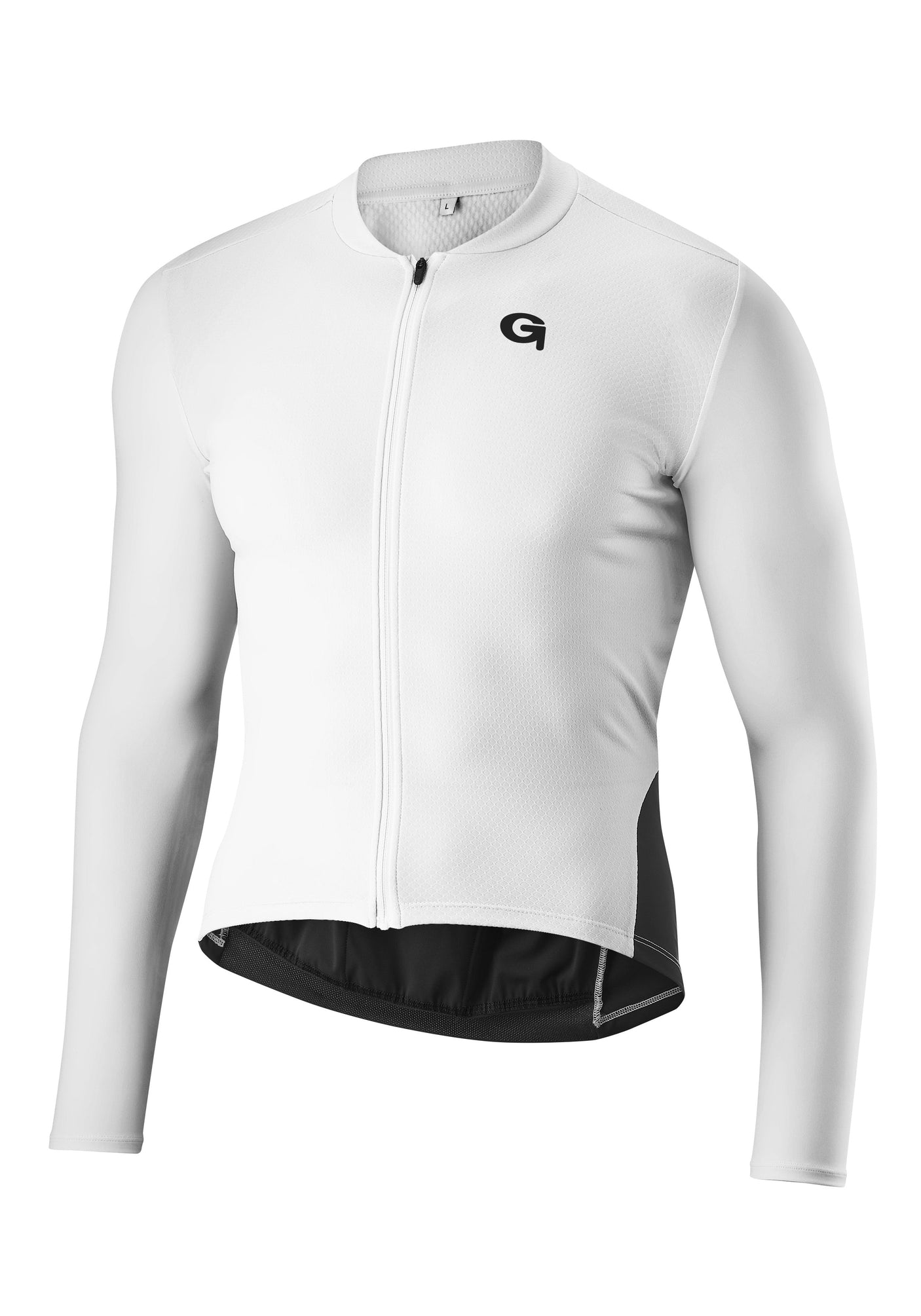 Gonso Sitivo Trikot Longsleeve M wit / zwart