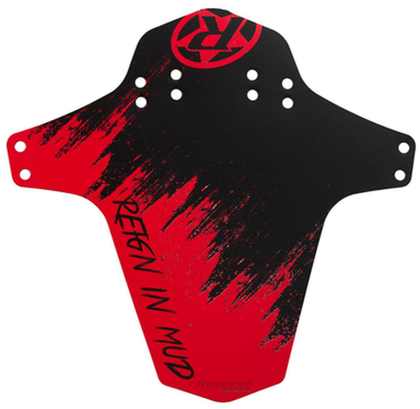 Reverse spatbord MTB zwart/rood