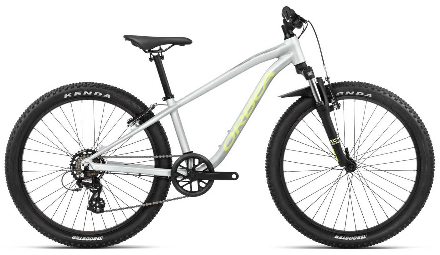 Orbea MX 24 XC Halo Zilver - Spicy Lime (Mat)