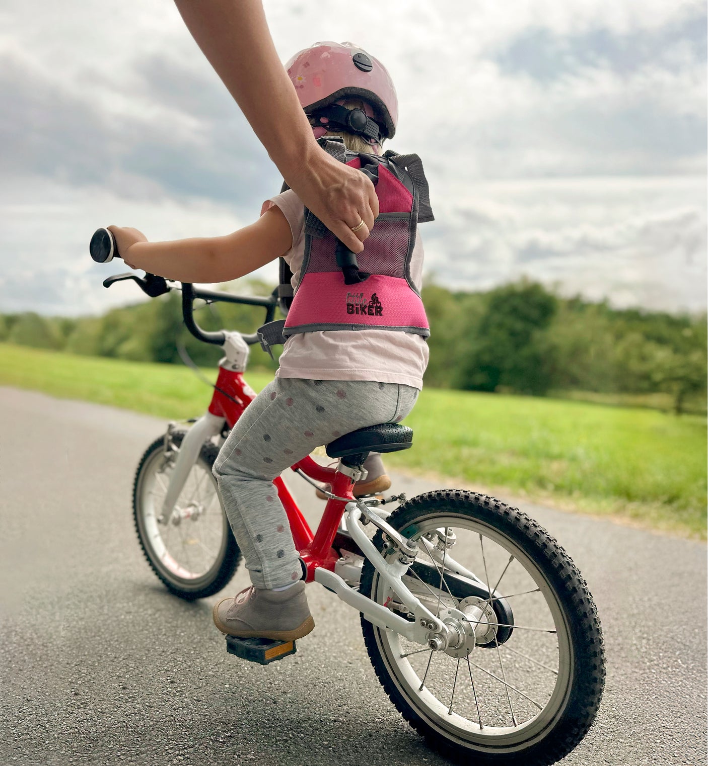 little Biker fietsleerjas Pinky
