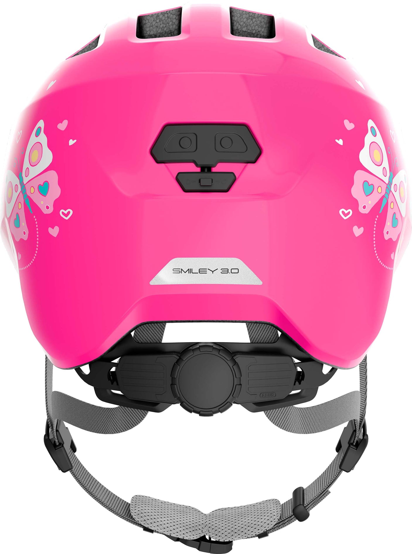 ABUS Smiley 3.0 Helm Kids roze vlinder