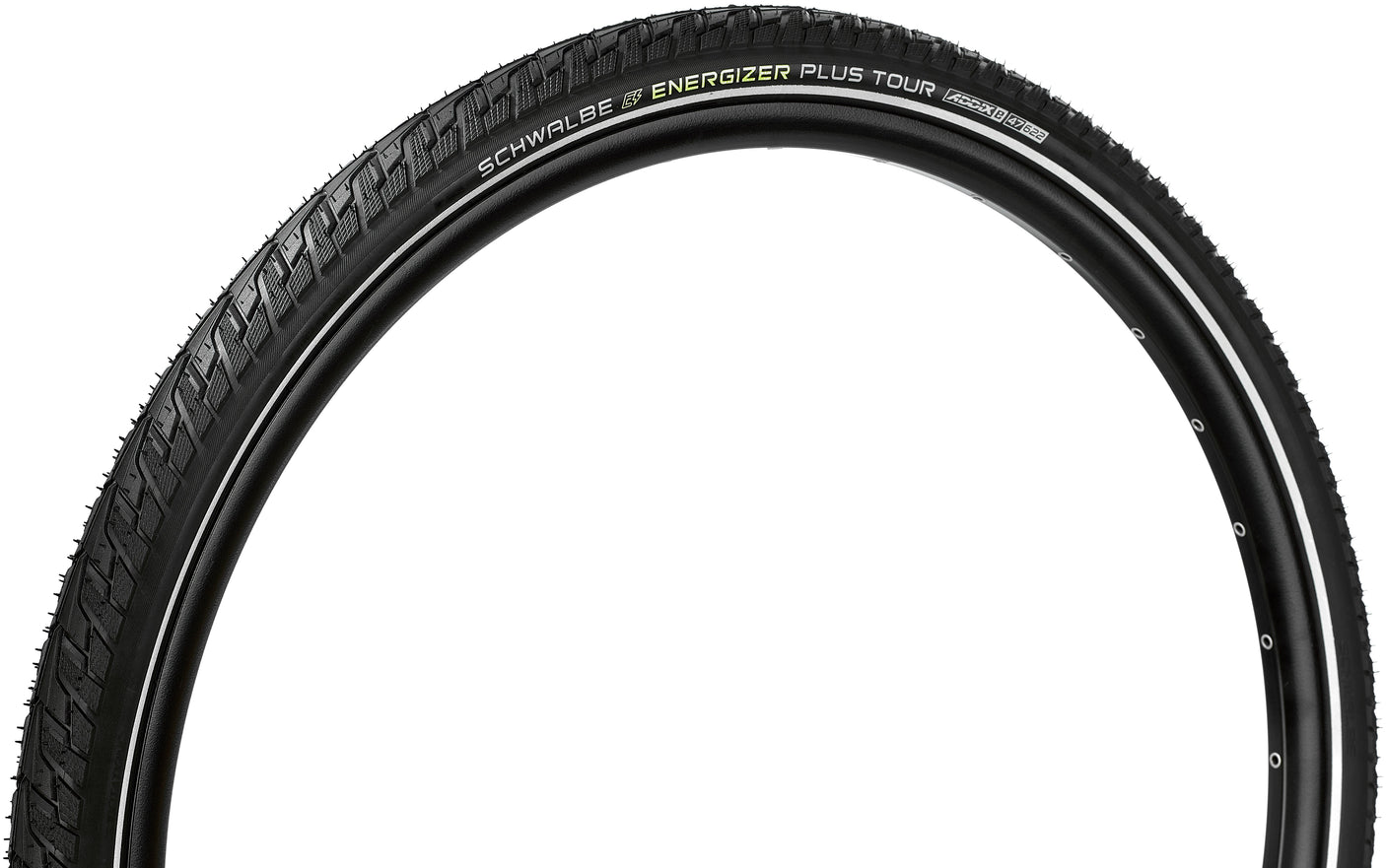 Schwalbe Energizer Plus Tour Performance Draadband 28x1.75" GreenGuard E-50 Addix E Reflex zwart