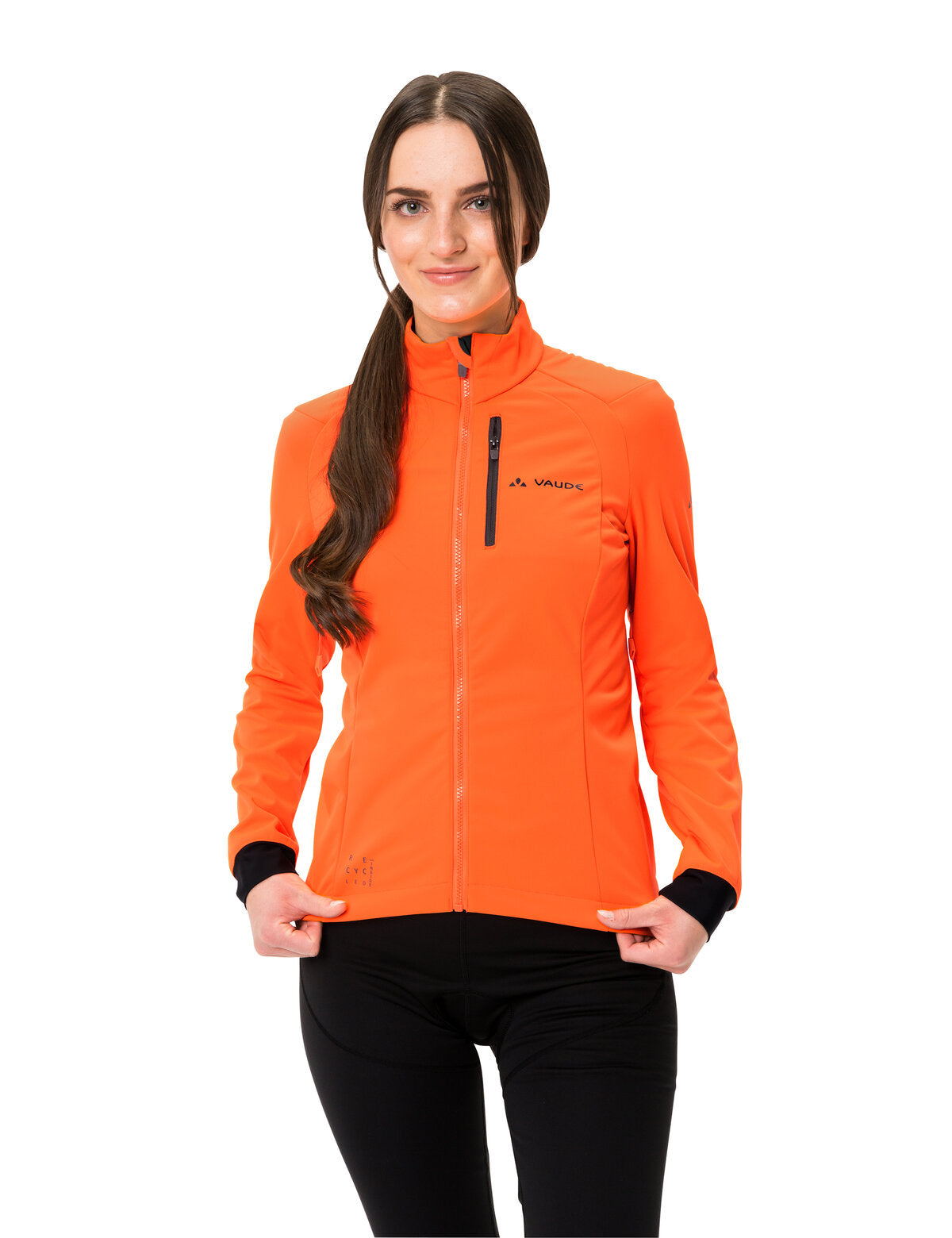 VAUDE Posta Softshell Jas Dames neon oranje