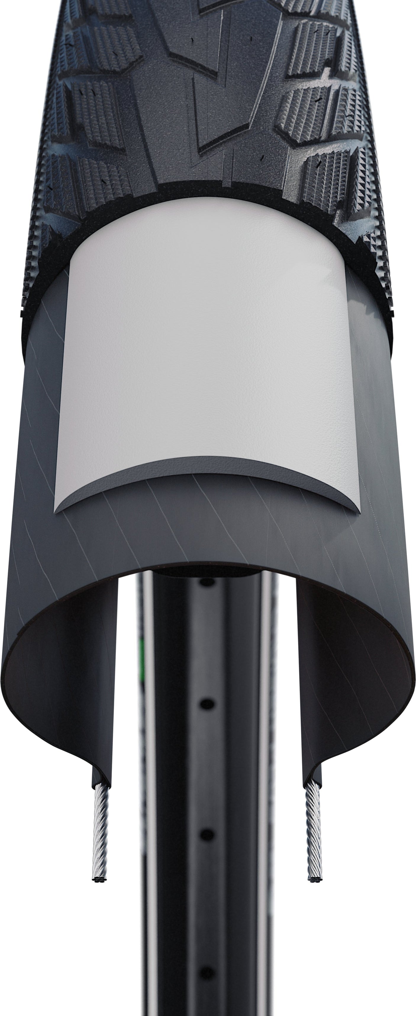 Schwalbe Road Cruiser Plus Draadband 20x1.75" Active TwinSkin PunctureGuard E-25 Groen zwart