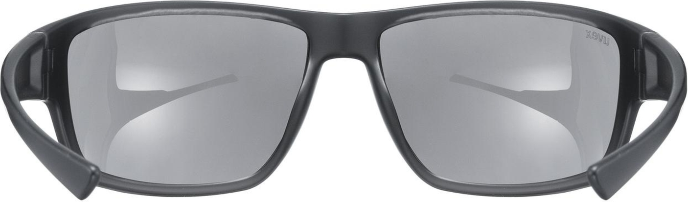 uvex Sportstyle 230 fietsbril Zwart Mat / Lightmirror Zilver