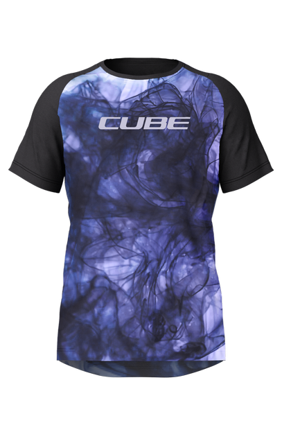 Cube MTB shirt ARTLINE korte mouw blue´n´black