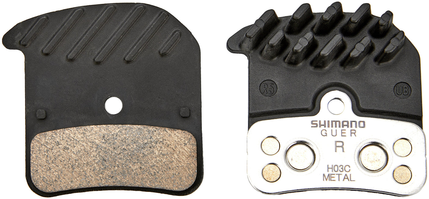 Shimano H03C Schijfremblokjes Metaal met Cooling Fins voor XT/Saint/Zee