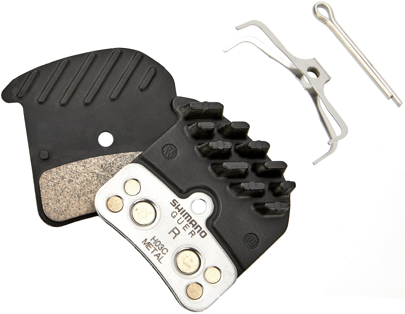 Shimano H03C Schijfremblokjes Metaal met Cooling Fins voor XT/Saint/Zee