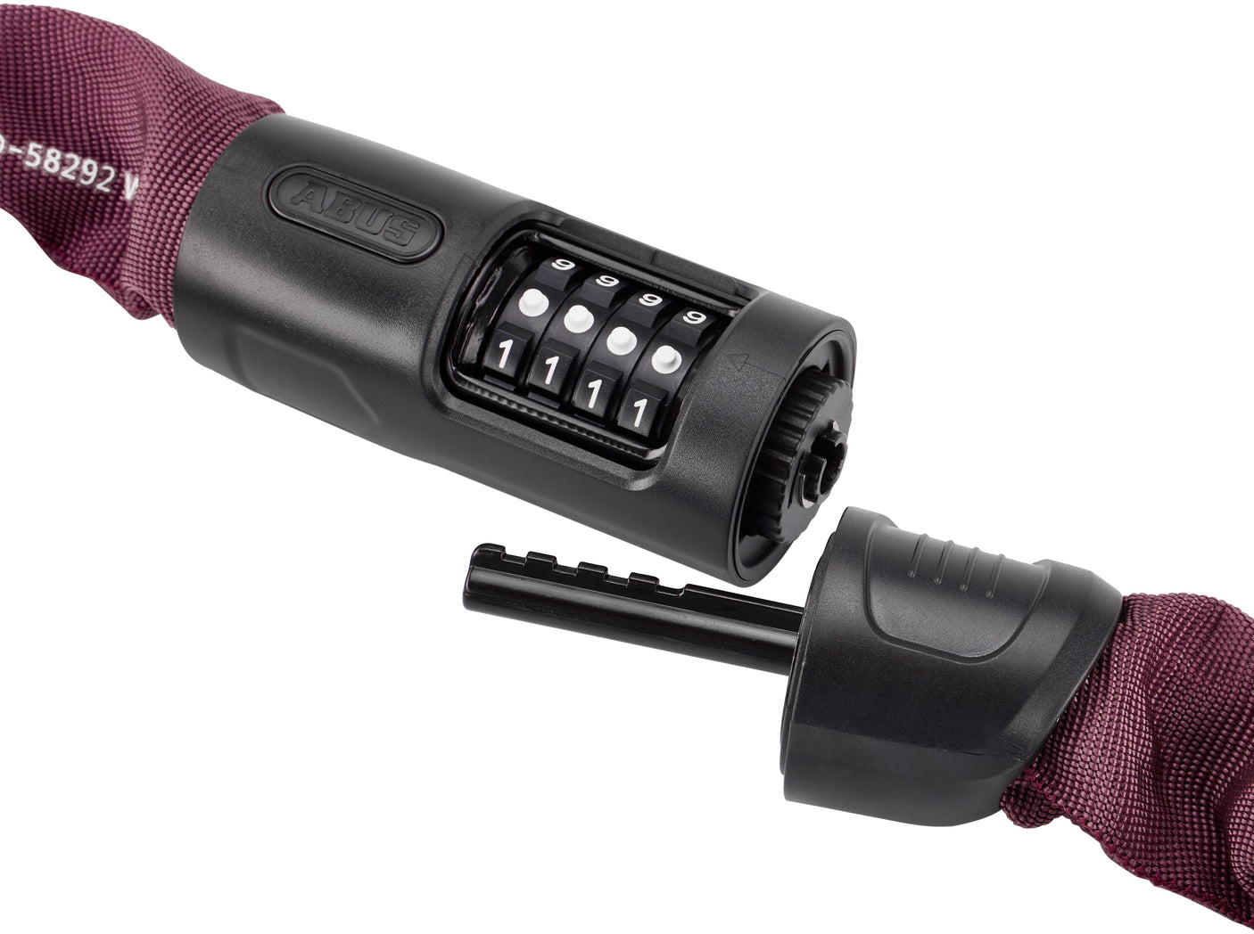 ABUS 8808C/85 Kettingslot roestbruin rood