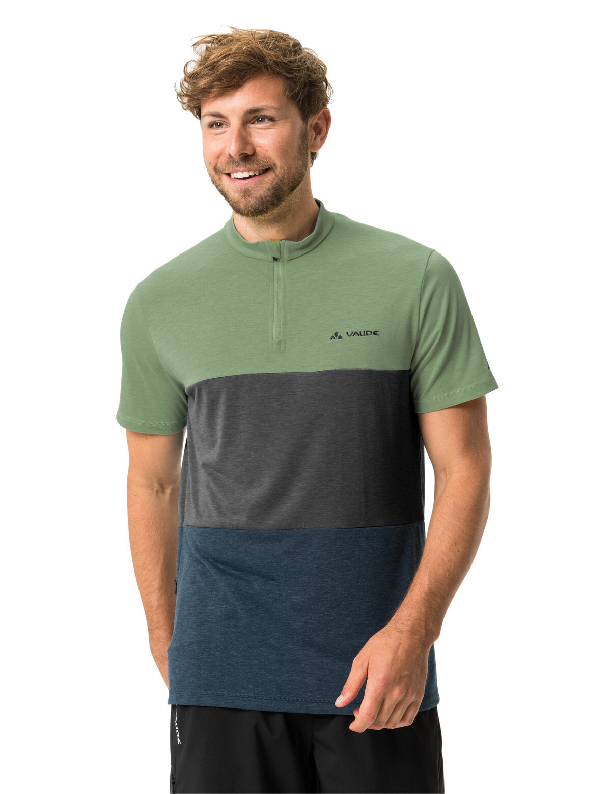 VAUDE Qimsa Korte mouwen Shirt Heren groen