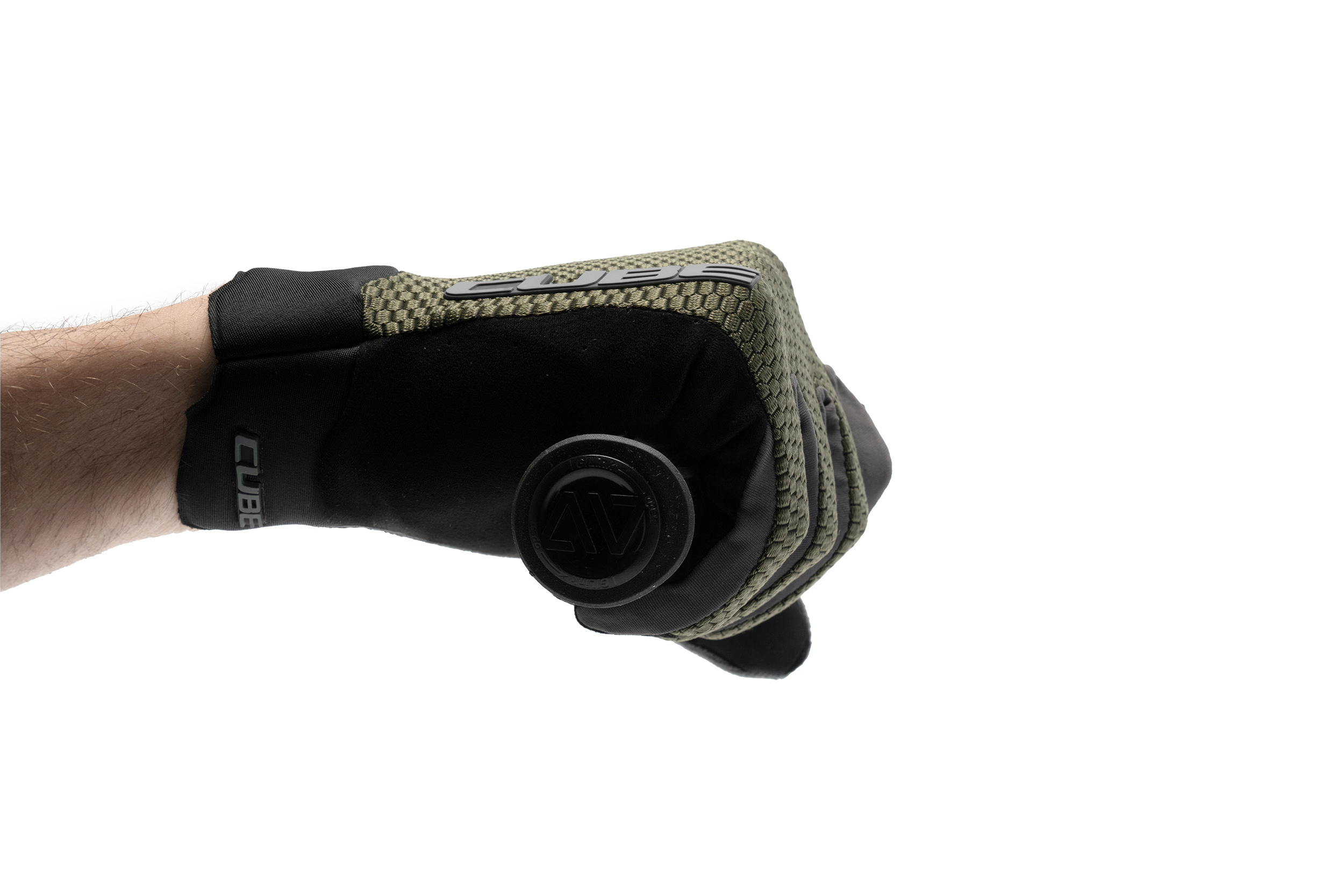 Cube handschoenen Gravity lange vinger TM olive´n´grey
