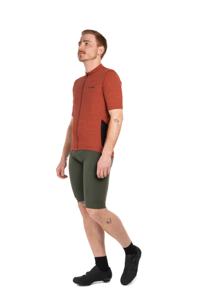 Cube GRAVEL Shirt Full Zip CARGO korte mouw rood