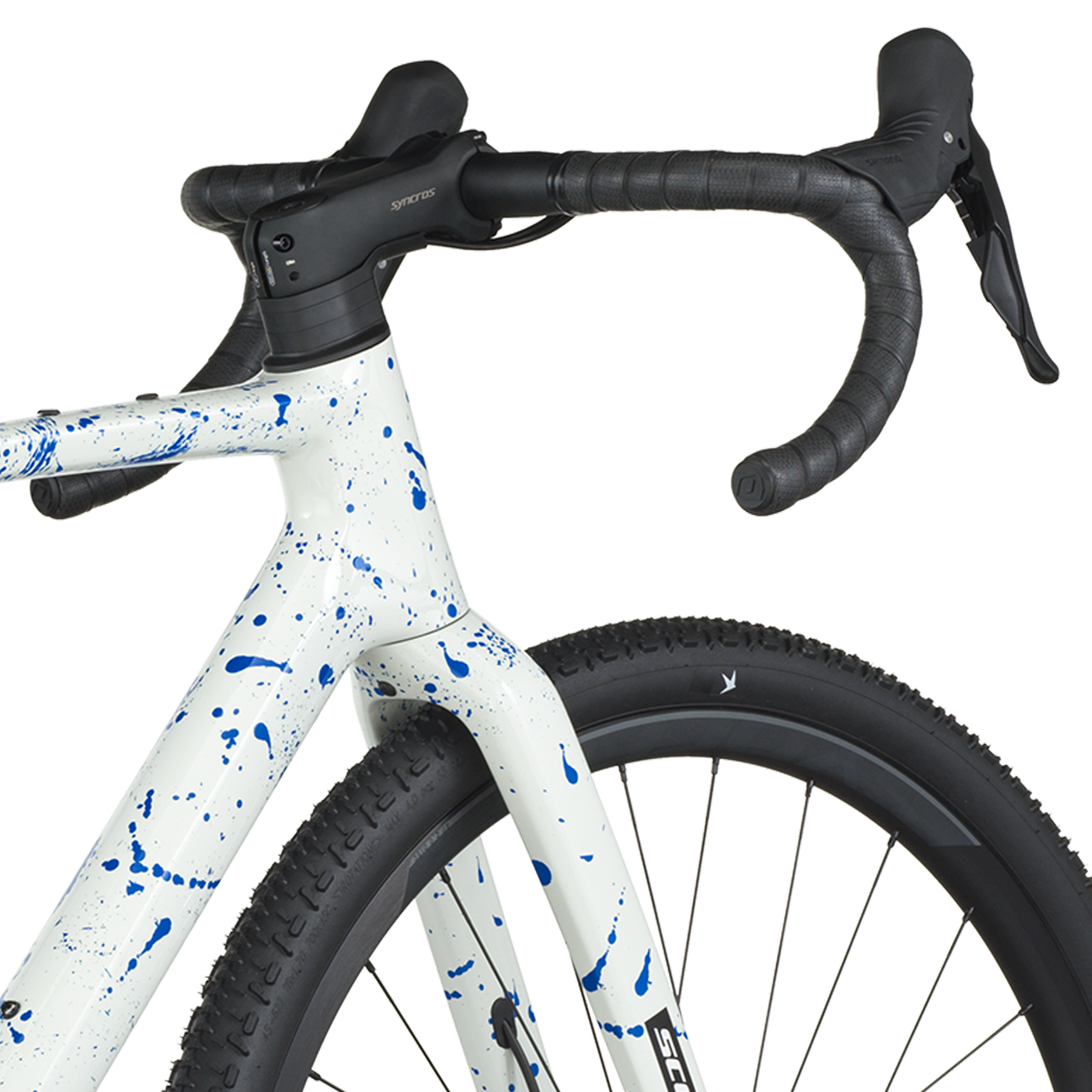 Scott Addict Gravel 30 wit/spat blauw