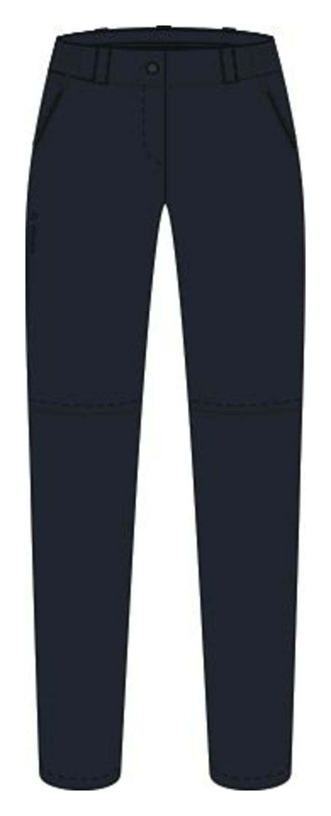 VAUDE Yaras Zip Off Broek Dames zwart