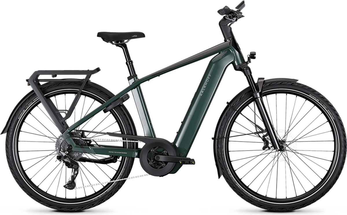 Kalkhoff ENDEAVOUR 5+ ADVANCE Diamant 800 techgroen / diamondblack glanzend