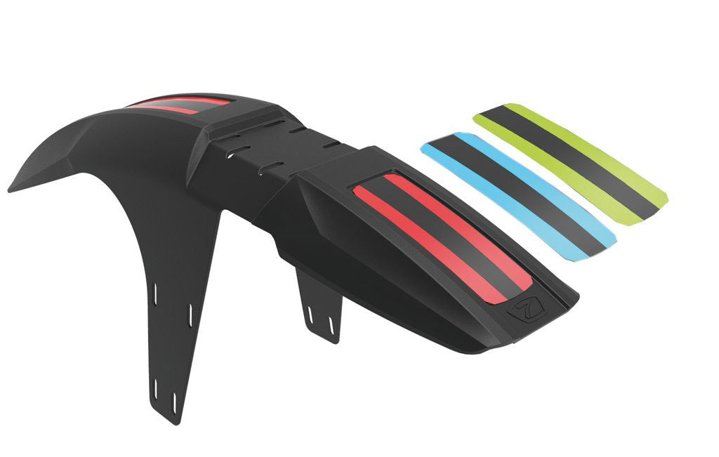 Zefal FM30 spatbord VR met 3 verschillende stickers zwart