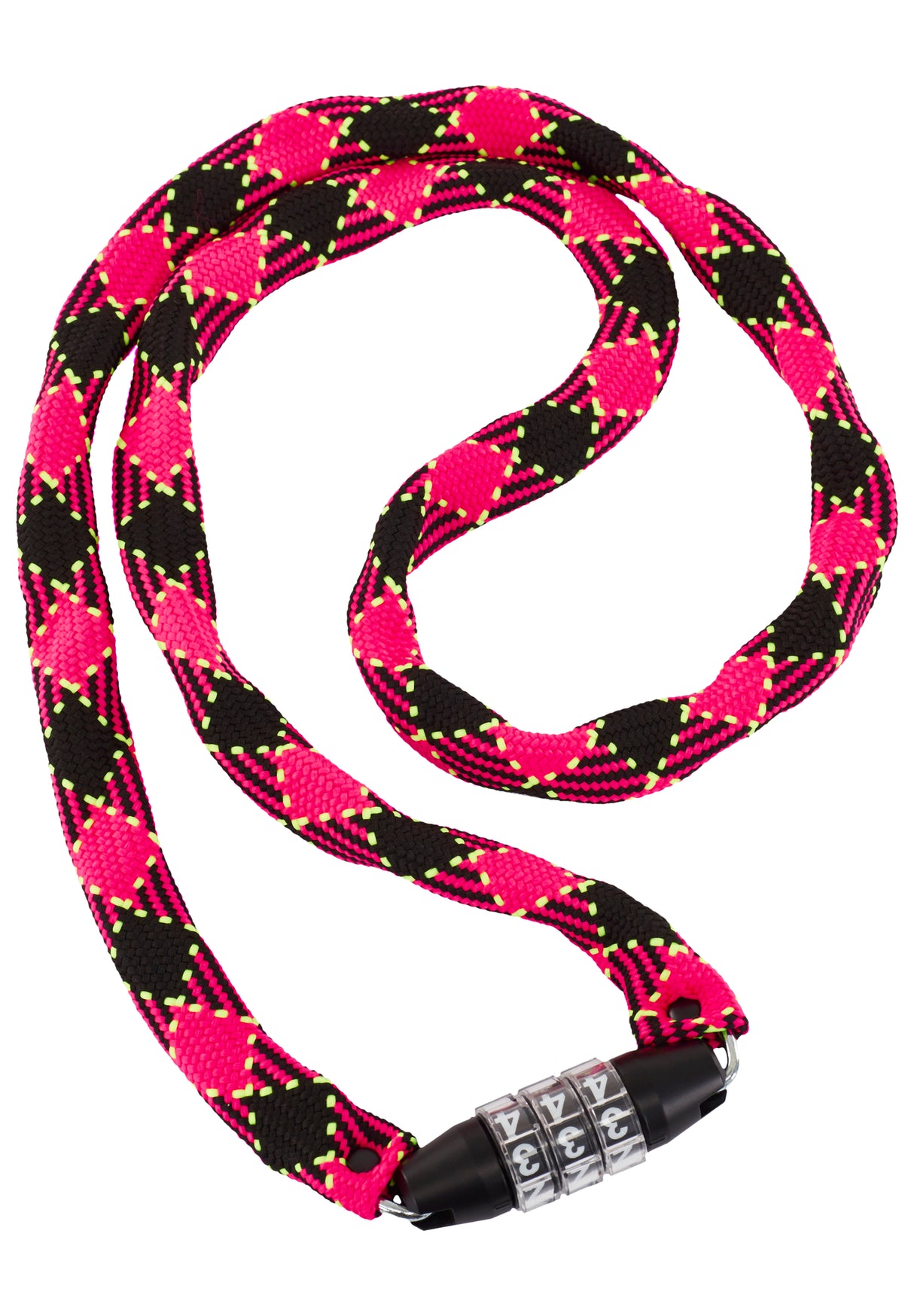 RFR combinatiekettingslot stijl CMPT neon roze en zwart