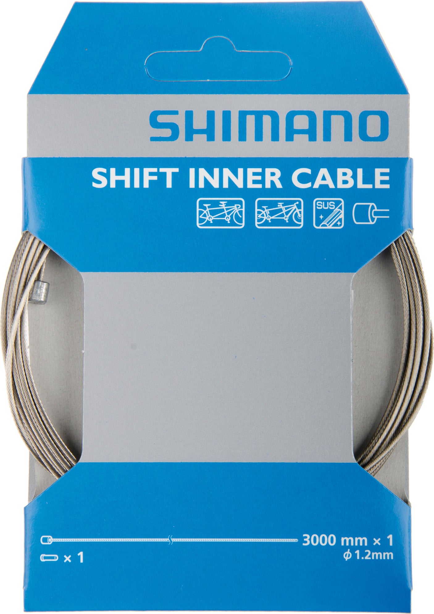 Shimano Tandem RVS Versnellingskabel 1,2x3000mm