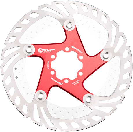 Reverse AirCon remschijf 6-gaats rood