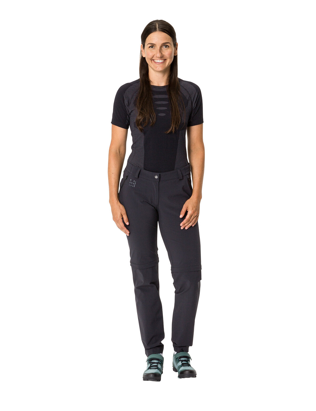 VAUDE Yaras Zip Off Broek Dames zwart