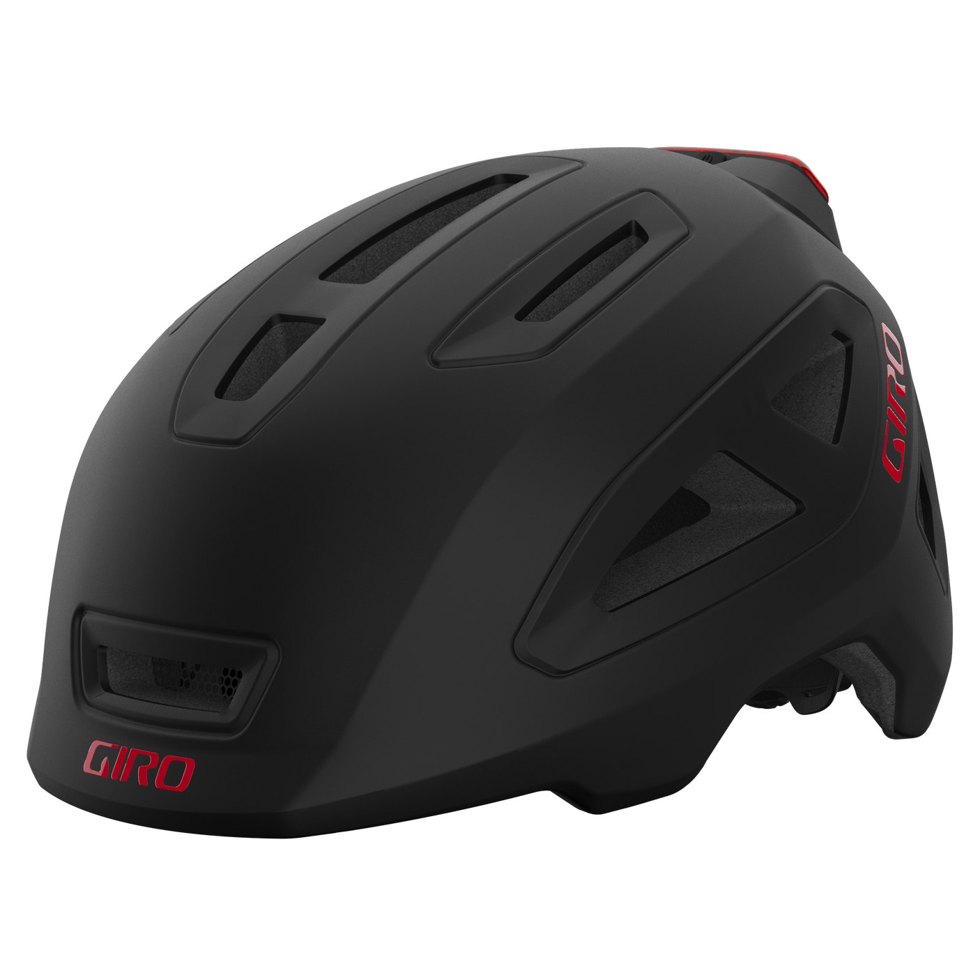 Giro Scamp II helm mat zwart/rood