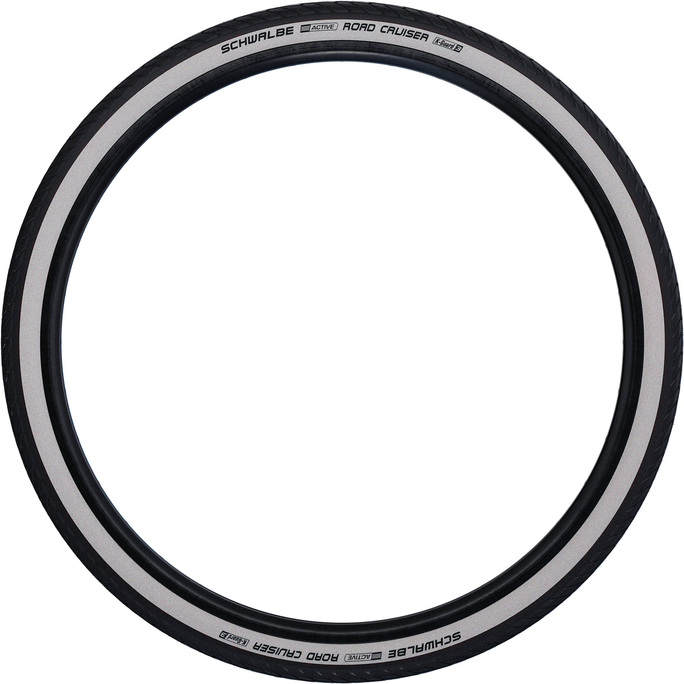 Schwalbe Road Cruiser Draadband 20x1.75" K-Guard Active zwart/wit