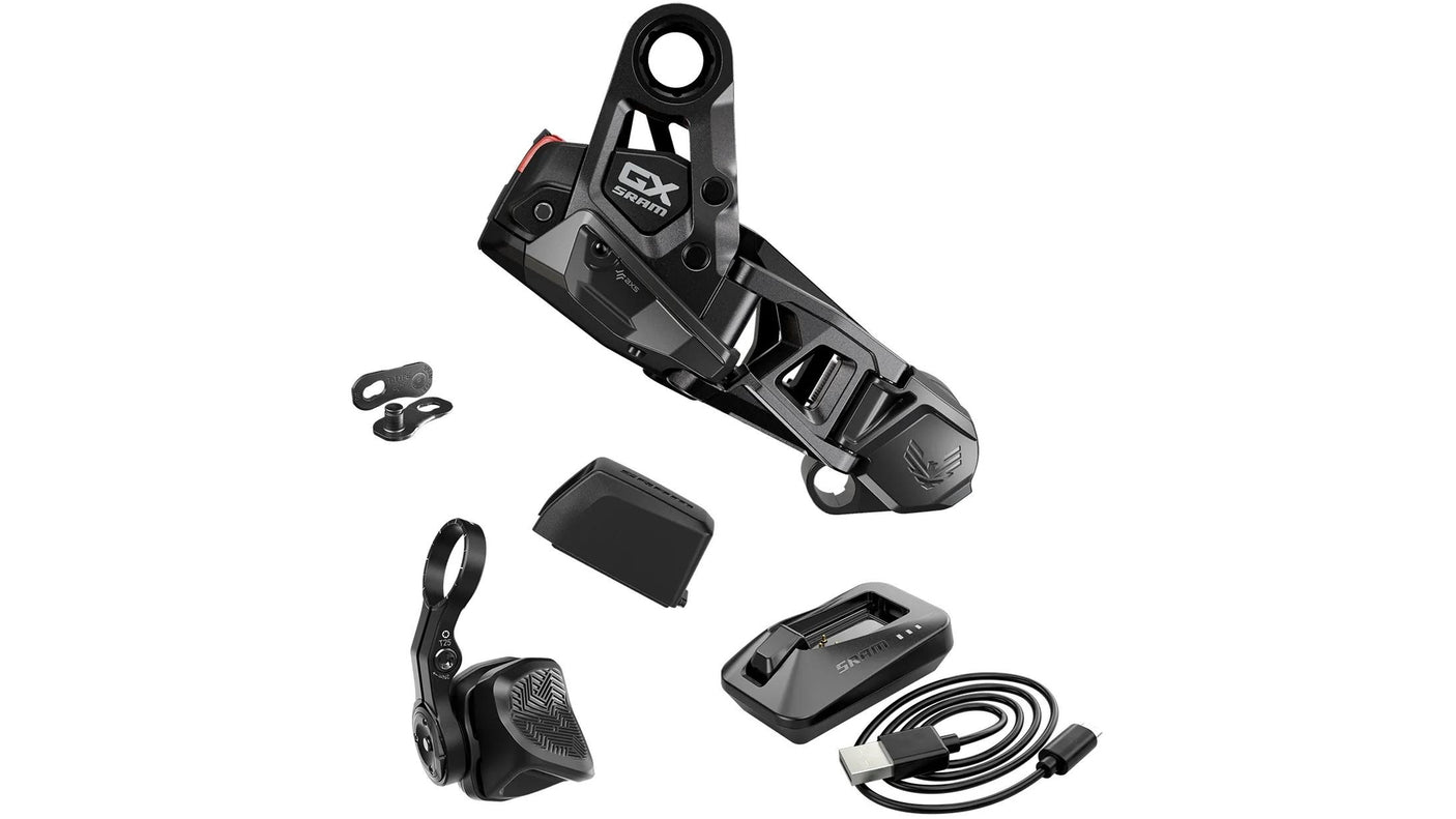 SRAM Upgrade Kit GX AXS Eagle T-Type 12-speed incl. batterij, derailleurlichaam, POD Rocker, oplader, Chainlink